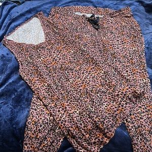Pink Torrid Animal Print Pajama set